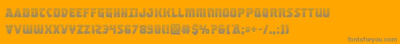 masterbreakergrad Font – Gray Fonts on Orange Background