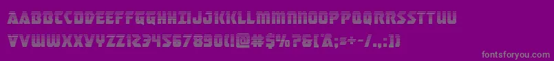 masterbreakergrad Font – Gray Fonts on Purple Background
