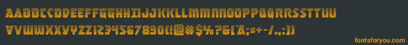 masterbreakergrad Font – Orange Fonts on Black Background