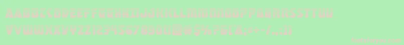 masterbreakergrad Font – Pink Fonts on Green Background