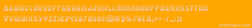 masterbreakergrad Font – Pink Fonts on Orange Background