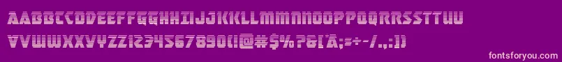 masterbreakergrad Font – Pink Fonts on Purple Background