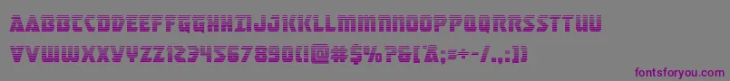 masterbreakergrad Font – Purple Fonts on Gray Background