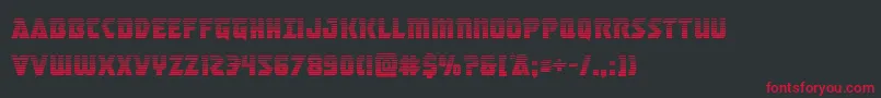 Шрифт masterbreakergrad – красные шрифты на чёрном фоне