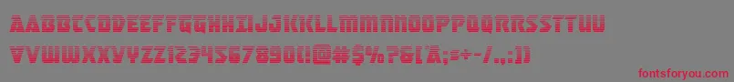 masterbreakergrad Font – Red Fonts on Gray Background