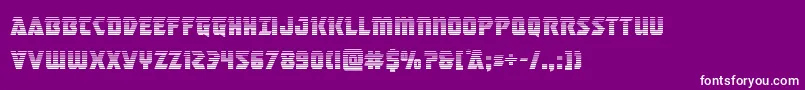 masterbreakergrad Font – White Fonts on Purple Background