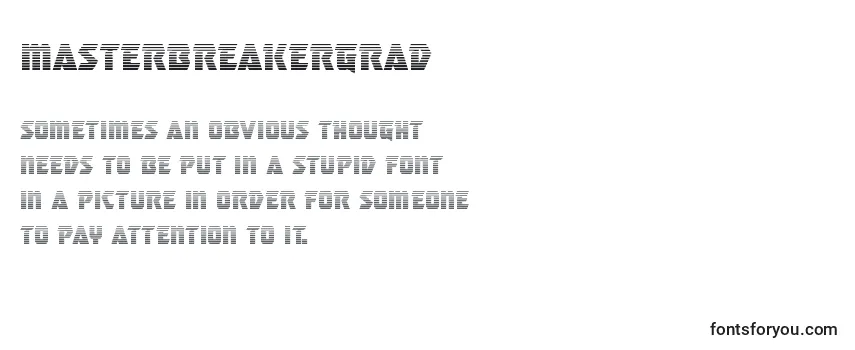 Шрифт Masterbreakergrad (133764)