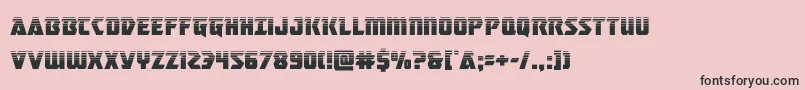 masterbreakerhalf Font – Black Fonts on Pink Background