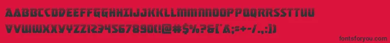 masterbreakerhalf Font – Black Fonts on Red Background
