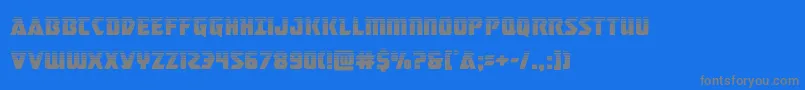 masterbreakerhalf-Schriftart – Graue Schriften auf blauem Hintergrund