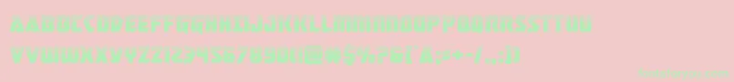 masterbreakerhalf Font – Green Fonts on Pink Background