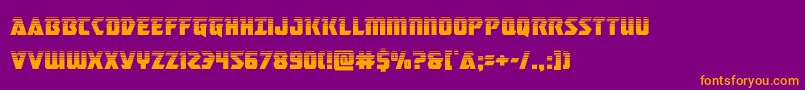 masterbreakerhalf Font – Orange Fonts on Purple Background