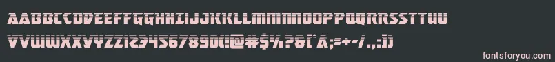 masterbreakerhalf Font – Pink Fonts on Black Background