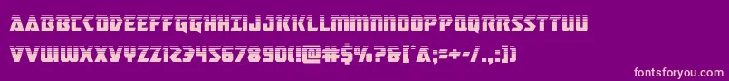 masterbreakerhalf Font – Pink Fonts on Purple Background