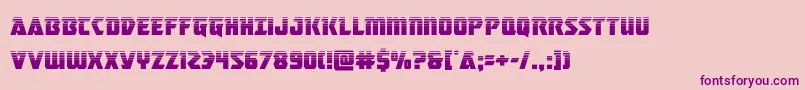 masterbreakerhalf-Schriftart – Violette Schriften auf rosa Hintergrund
