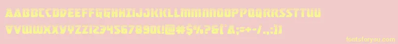 masterbreakerhalf Font – Yellow Fonts on Pink Background