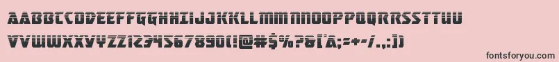 masterbreakerhalf Font – Black Fonts on Pink Background