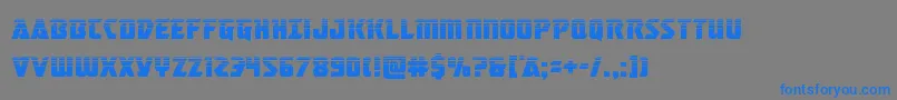 masterbreakerhalf Font – Blue Fonts on Gray Background