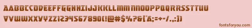 masterbreakerhalf Font – Brown Fonts on Pink Background