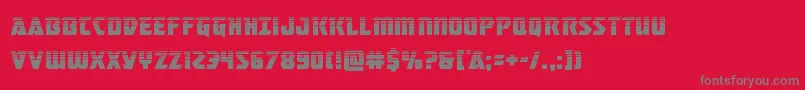 フォントmasterbreakerhalf – 赤い背景に灰色の文字