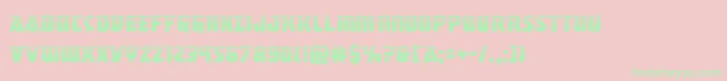 masterbreakerhalf Font – Green Fonts on Pink Background