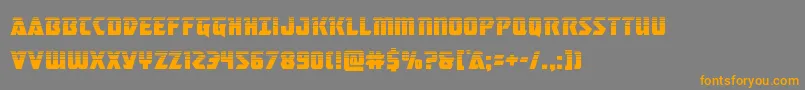 masterbreakerhalf Font – Orange Fonts on Gray Background