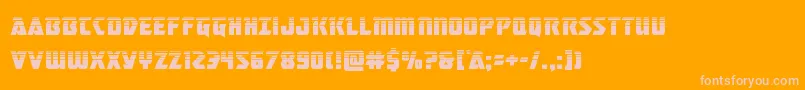 masterbreakerhalf Font – Pink Fonts on Orange Background