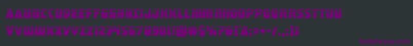 masterbreakerhalf Font – Purple Fonts on Black Background