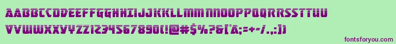 masterbreakerhalf Font – Purple Fonts on Green Background