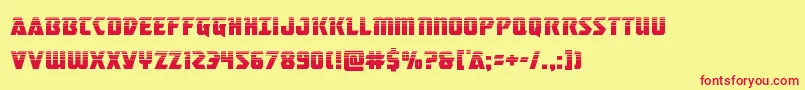 masterbreakerhalf Font – Red Fonts on Yellow Background