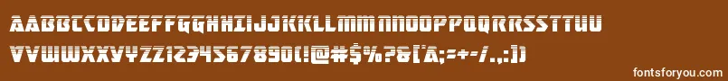 masterbreakerhalf Font – White Fonts on Brown Background
