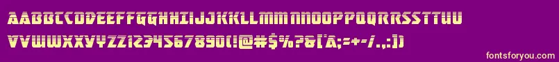 masterbreakerhalf Font – Yellow Fonts on Purple Background