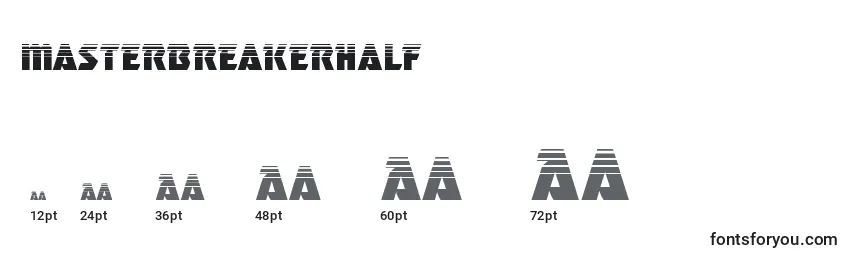 Masterbreakerhalf (133768) Font Sizes