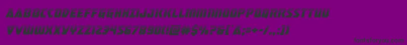 masterbreakerhalfital Font – Black Fonts on Purple Background