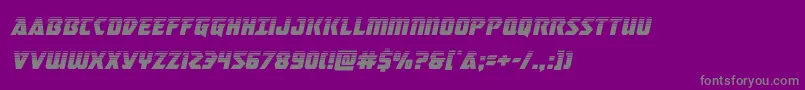masterbreakerhalfital Font – Gray Fonts on Purple Background