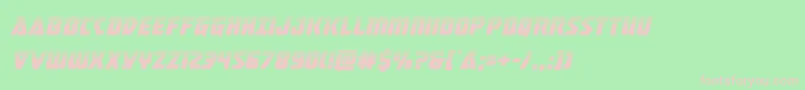 masterbreakerhalfital Font – Pink Fonts on Green Background