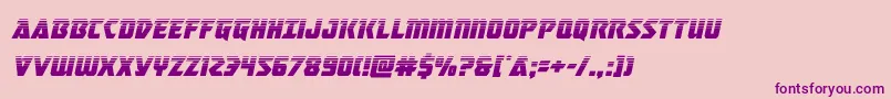 masterbreakerhalfital-Schriftart – Violette Schriften auf rosa Hintergrund