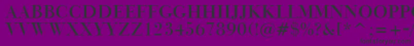 BauerBodoniTitlingBt Font – Black Fonts on Purple Background