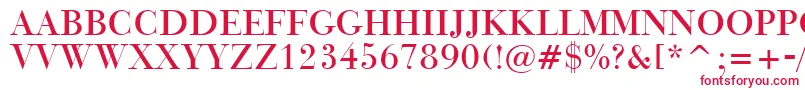 BauerBodoniTitlingBt Font – Red Fonts