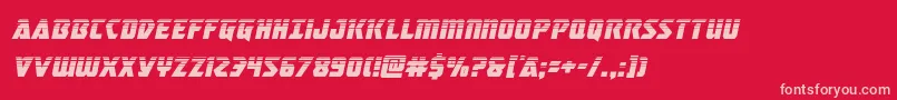masterbreakerhalfital Font – Pink Fonts on Red Background