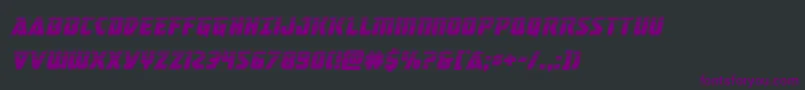 masterbreakerhalfital Font – Purple Fonts on Black Background