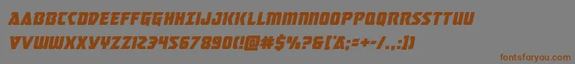 masterbreakerital Font – Brown Fonts on Gray Background