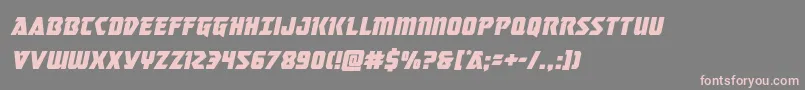 masterbreakerital Font – Pink Fonts on Gray Background