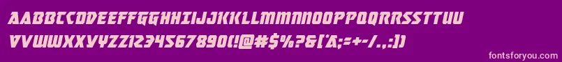 masterbreakerital Font – Pink Fonts on Purple Background