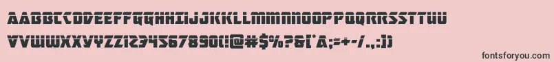 masterbreakerlaser Font – Black Fonts on Pink Background