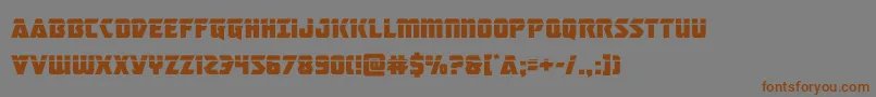masterbreakerlaser Font – Brown Fonts on Gray Background