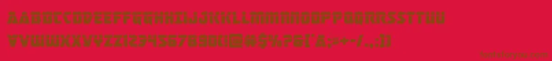 masterbreakerlaser Font – Brown Fonts on Red Background