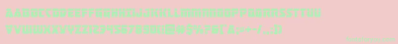 masterbreakerlaser Font – Green Fonts on Pink Background