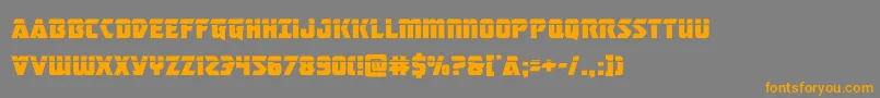 masterbreakerlaser Font – Orange Fonts on Gray Background