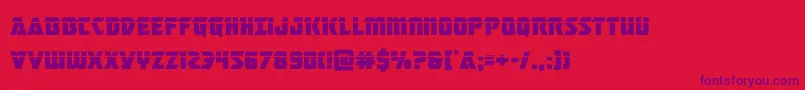 masterbreakerlaser Font – Purple Fonts on Red Background